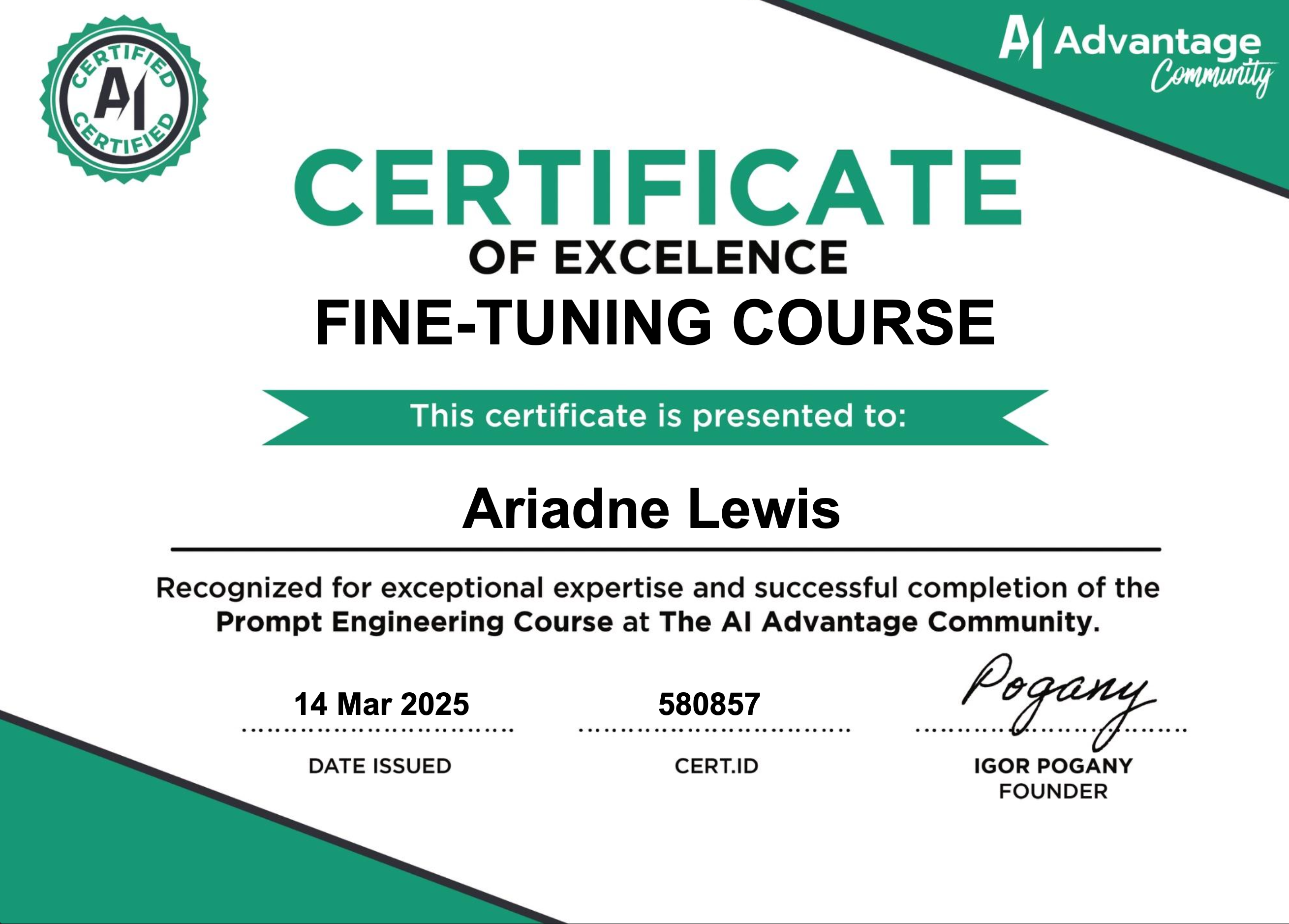 Course Certificates